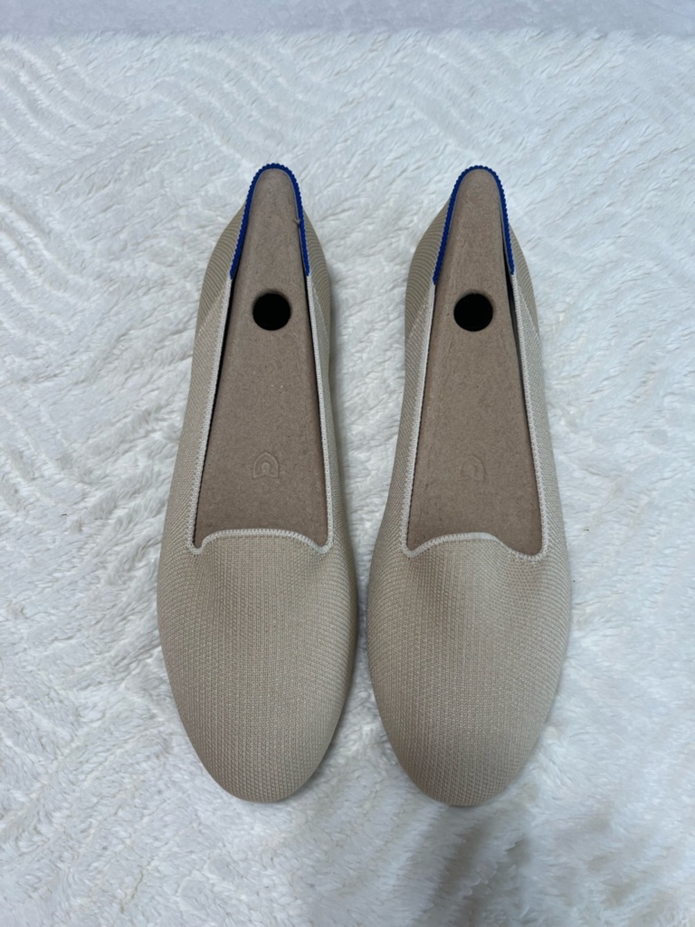 Rothy’s Lounge Loafer Sand Stone Beige Sustainable Knit Flats Size 10 New Box - Picture 5 of 11